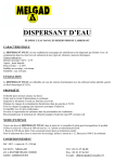 DISPERSANT D`EAU