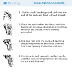 SOCK AID INSTRUCTIONS 4. Continue to pull upwards on the