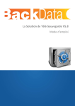 La Solution de T&eacute;l&eacute;-Sauvegarde V5.8 Mode d`emploi