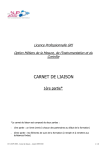 Carnet de liaison - 1/2 - Site de la Licence Pro GPI / MMIC