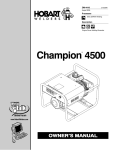 Champion 4500 - Hobart Welders