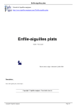 Enfile-aiguilles plats