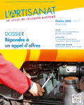 (Octobre 2008) du magazine l`Artisanat un Atout en Charente