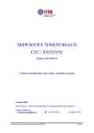 DISPOSITIFS TERRITORIAUX CTC / ENTENTE