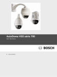 AutoDome VG5 série 700 - Bosch Security Systems