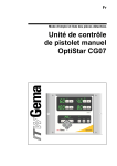 Unité de contrôle de pistolet manuel OptiStar CG07
