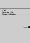 VT45 Projecteur LCD Manuel d`utilisation