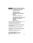 Galaxy&reg; Network Interface and Network Manager Interfaz