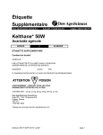 Étiquette Supplémentaire Kelthane* 50W