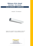 Rideaux d`air chaud