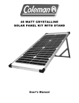 40 watt crystalline solar panel kit with stand