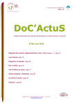 DoC`ActuS n° 88 - Mai 2015 - Santé Travail en Limousin