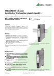 SINEAX TV 808 &agrave; 1 canal Amplificateur de s&eacute;paration unipolaire