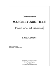 Règlement PLU Marcilly/Tille