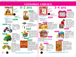 CATALOGUE CADEAUX 3-4 ans 0