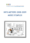 info-metiers 2008-2009 mode d`emploi
