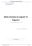 Mode d`emploi du logiciel "le Pagicien" - Site de Bruno Blanchet