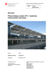 Directive Photovoltaïque solaire (PV) - Systèmes d - ESTI