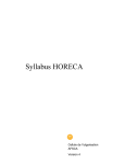 Syllabus HORECA
