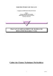 Cahier des Clauses Techniques Particulières