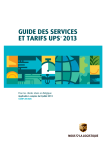 GUIDE DES SERVICES ET TARIFS UPS Rev 7/13