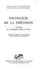 SOCIOLOGIE DE LA PR&Eacute;VISION