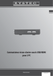 Commutateur écran-clavier-souris USB/HDMI pour 2 PC