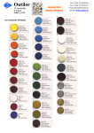 resine de couleur nuancier