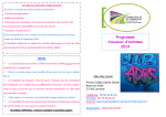 Programme Vacances d`Automne 2014