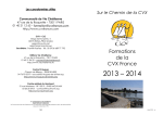 Formations de la CVX France - Communauté de Vie Chrétienne