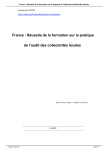 France : Réussite de la formation sur la pratique de l`audit