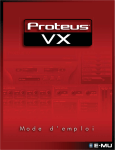 Proteus VX Operation Manual, French, version 2.0.1