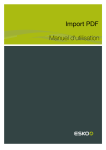 Import PDF Manuel d`utilisation