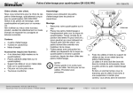 Patins d`atterrissage pour quadricoptère QR-X350.PRO