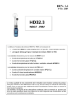 Manuel HD32.3 Mesure indice WBGT, indice PMV & PPD