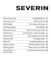 Gebrauchsanweisung Instructions for use Mode d`emploi