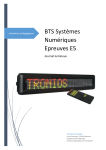 BTS Syst&egrave;mes Num&eacute;riques Epreuves E5