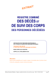 DES D&Eacute;C&Egrave;S ET DE SUIVI DES CORPS