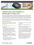 PR&Eacute;VENTION DES PIQ&Ucirc;RES ET MORSURES D`INSECTES