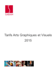 Tarifs Arts Graphiques et Visuels 2015