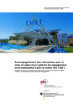 Accompagnement des entreprises pour la mise en place