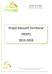 Projet Educatif Territorial (PEDT) 2015-2018