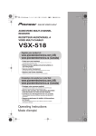 VSX-518 - Pioneer Electronics