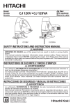 CJ 120V • CJ 120VA - HITACHI Power Tools