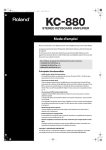 Mode d`emploi - Roland Central Europe