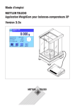 Mode d`emploi Application WeighCom pour balances
