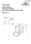 Mode d`emploi Application WeighCom pour balances