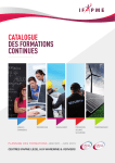 CATALOGUE DES FORMATIONS CONTINUES
