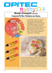Mode d`emploi 480.644 Crayons PicTixx Peinture sur tissus