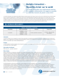 Bulletin trimestriel – Nouvelles-éclair sur la santé